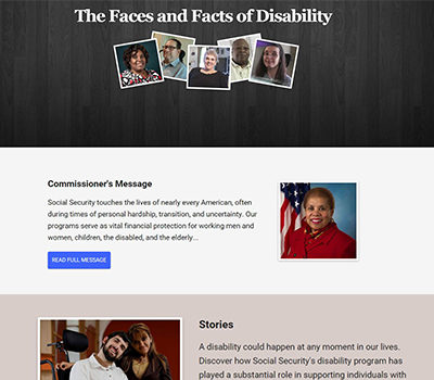 The Faces and Facts of Disability Homepage