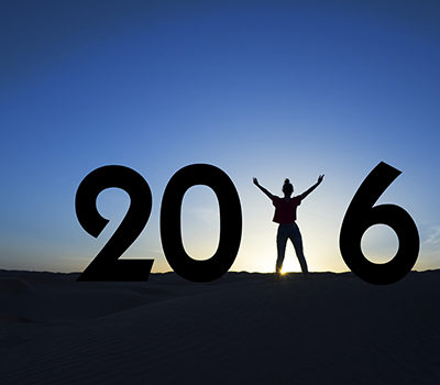 2016, silhouette of a woman standing in the sun, blue sky