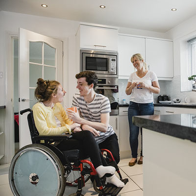 Happy Family Socialising in the Kitchen