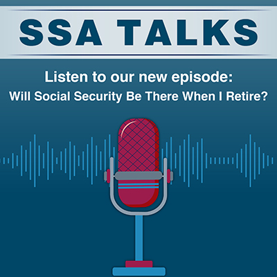 SSA Talks logo with microphone