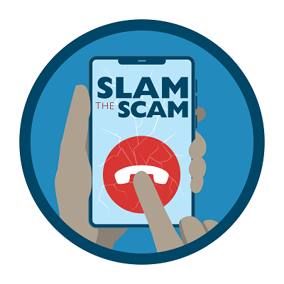 Slam the Scam Logo